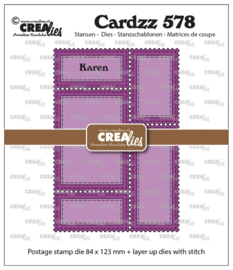 Stans Crealies Postzegelframe Karen CLCZ578