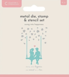 Stans, sjabloon en stempel - Swing into happiness