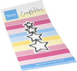 Craftables stencil Mini's - stars CR1750