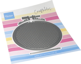 Craftables stencil Embroidery hoop CR1752