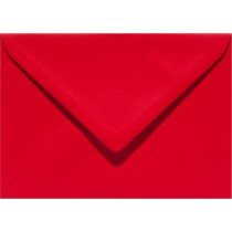 6 x envelop rechthoekig 114x162mm - C6 rood (918) voorheen 12 fiëstarood