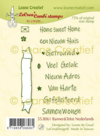 Clear stamp Banner & Nederlandse teksten 55.8061
