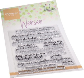 Clear stamp Wensen by Marleen CS1078