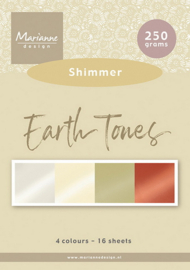 Pretty Papers bloc Earth tones Shimmer A5 PK9206