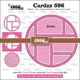 Crealies Cardzz Frame & Inlay Zelda CLCZ596 11,5x11,5cm