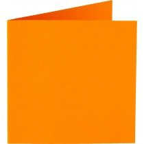 vierkante kaart (13,2 x 13,2 cm) oranje (911) voorheen 11 oranje