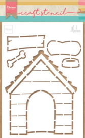 Craft stencil (PS 8030) doghouse