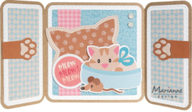 Craftables stencil Cat Frame CR1732