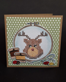 Kleur en borduur pakket 2: Kerst