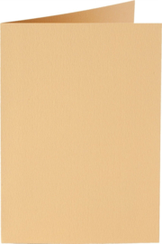 6 x rechthoekige staande kaart (10,5 x 14,8 cm) caramel (926) voorheen 26 caramel