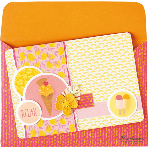 Craft stencil - A4 - Envelope 11,5x16 cm PS8187