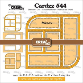 Crealies Cardzz Frame & Inlays Wendy CLCZ544 11,5x11,5cm