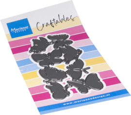 Craftables stencil Punch die XL Butterflies CR1678