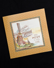 Idyllic Floral Scenes Clear Stempel Windmill  IFS029