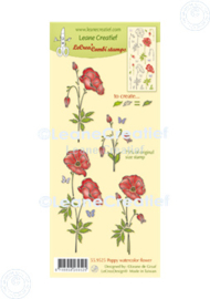 Clear stamp Klaproos aquarel bloemen 55.9525
