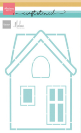 Craft stencil - House by Marleen PS8184