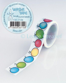 Washi tape Ronde labeltjes 20mm x 5m 61.7156