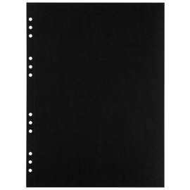 (Art.no. 920611) 10 vel MyArtBook Paper 210 GSM Black drawingpaper Size 314 x 420 mm (A3)