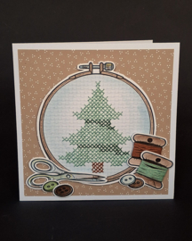 Kleur en borduur pakket 2: Kerst