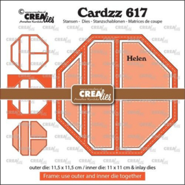 Crealies Cardzz Frame & inlay Helen CLCZ617 max. 11,5x11,5cm