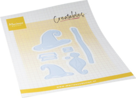 Creatables stencil Witch hats & broomstick LR0935