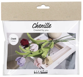 Chenillebloemen set: Tulpen