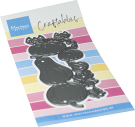 Craftables stencil Punch die XL - Pumpkins CR1741