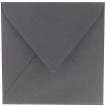 6 x vierkante envelop (14 x 14 cm) donkergrijs (971)
