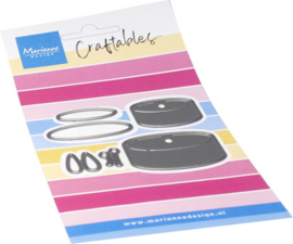 Craftables stencil Tea lights CR1689