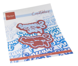 Creatables stencil Creatables stencil Sneeuwpret LR0823