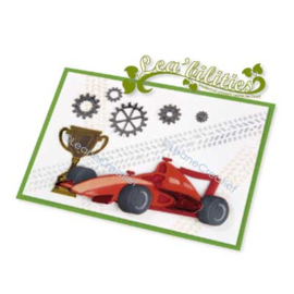 Lea’bilitie snij en embossing mal Race auto 45.9419
