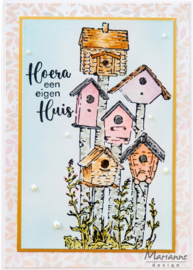 Clear stamp Tiny's Border - Birdhouses TC0921