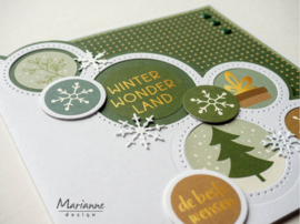 Stickers Kerstgroetjes by Marleen CA3194