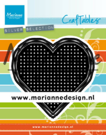 Craftables (CR1482) cross stitch heart