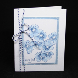 Clear stamp bloemen #240010
