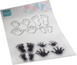 Clear stamp & dies New born CS1085