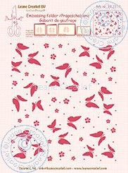 Embossing folder Leane: background butterflies 35.2113