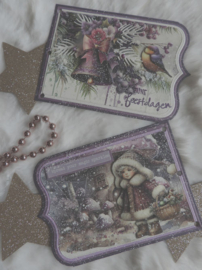 FairyBells 3D-setje nr. 17: Kerst paars 2