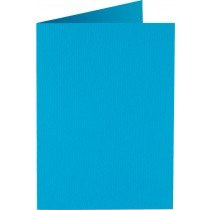 6 x rechthoekige staande kaart (10,5 x 14,8 cm) hemelsblauw (949) voorheen 05 korenblauw