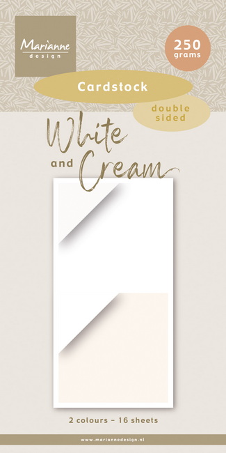 Pretty Papers bloc White & cream Cardstock PK9211