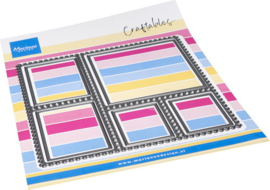 Craftables stencil Layout Stamp Square CR1679