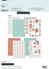 Friendz Paper Assortment Set Ho Ho Ho Down Creative Craftlab CCL-FR-PS15