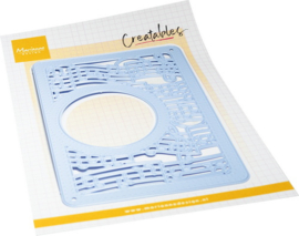 Creatables stencil Musical frame (A6) LR0911