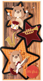 Creatables stencil Lay out - stars LR0978