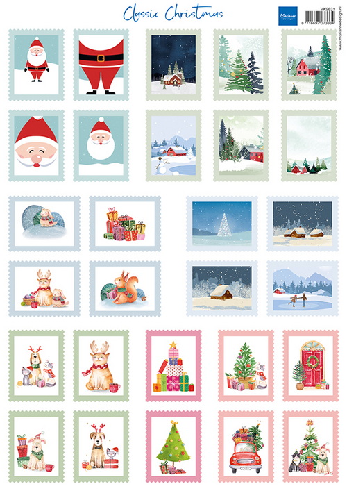 knipvel Stamps - Classic Christmas VK9631