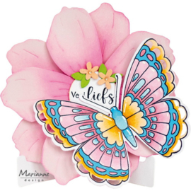 Creatables stencil Tiny's large flower LR0901