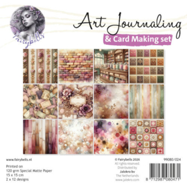 FairyBells Art Journaling & Card Making Backgrounds Set nr. 24 Vintage muizen