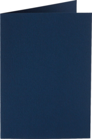 6 x rechthoekige staande kaart (10,5 x 14,8 cm) nachtblauw (941) voorheen 41 nachtblauw