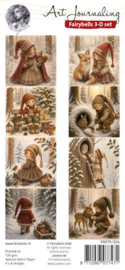 FairyBells 3D-setje nr. 26: Kerst rood - groen