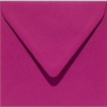 6 x vierkante envelop (14 x 14 cm) purper (913) voorheen 13 purper